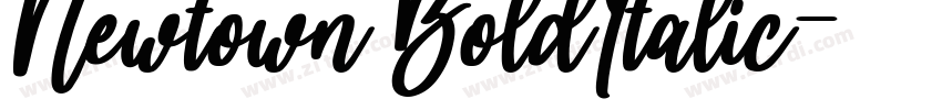 Newtown BoldItalic字体转换